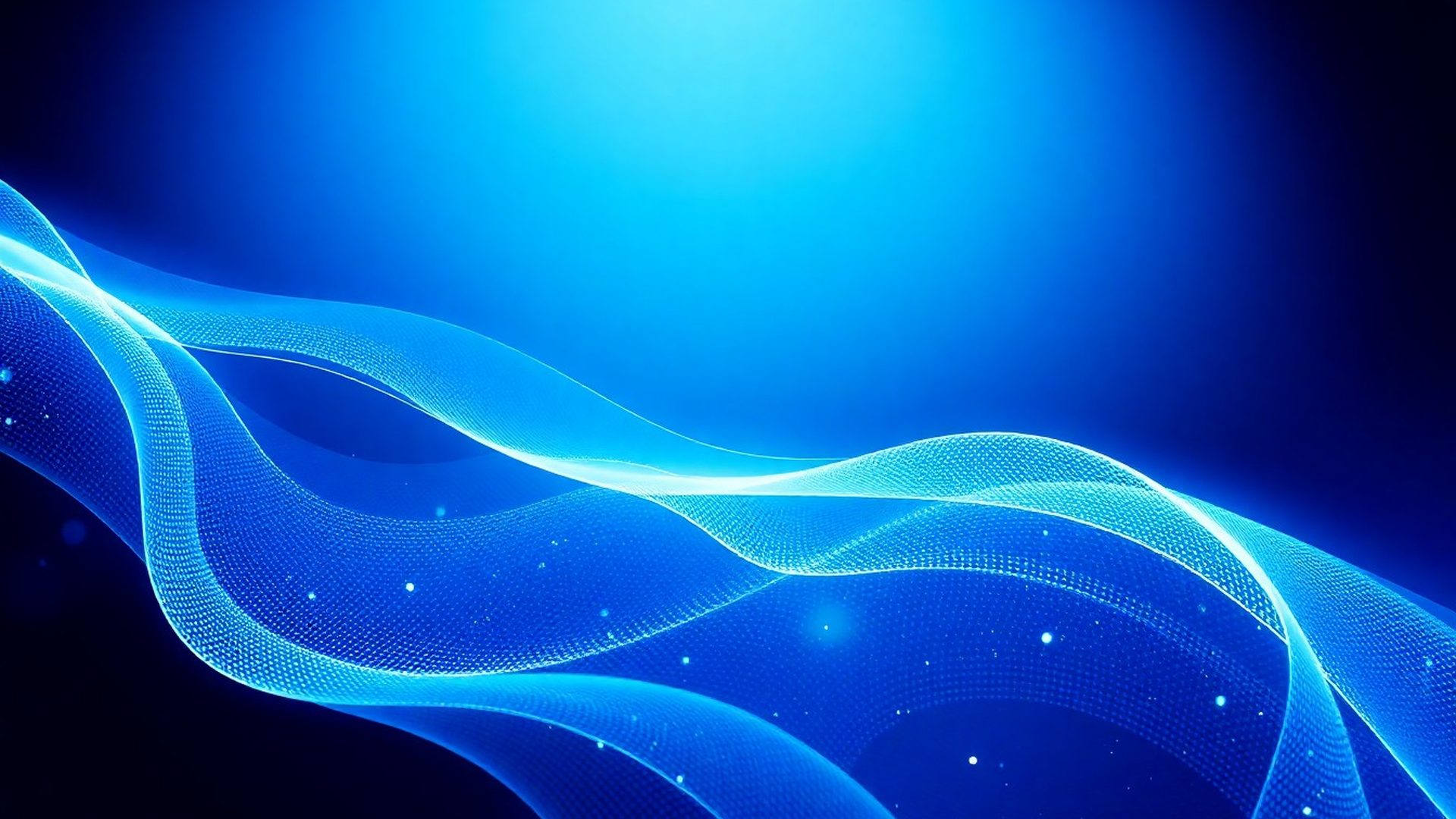 Abstrakte azurblaue Datenströme als Produktvisualisierung